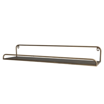 Raft de perete, din metal auriu, Sin