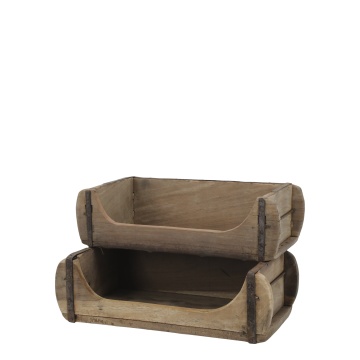 Raft depozitare pentru bucatarie, din lemn reciclat, Grimaud