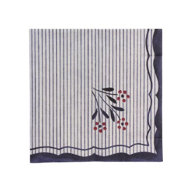 Șervețele de hârtie vintage 33x33 cm albastru, „Esther Wildflower"