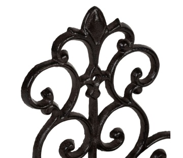 Suport de perete din fonta pentru hranire pasari, negru, H17.5 cm, Fauvette Brown - Img 3