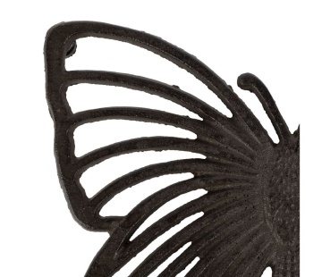 Suport din fontă pentru vase fierbinți „Papillon”, model fluture, maro, 19,5 x 16 cm - Img 2