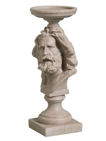 Suport lumanare din polirasină, „Antique Head”