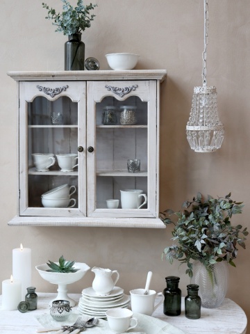 ă cu farfurioară din porțelan alb, D9.5 cm, model dantelă în relief, „Provence" - Img 4