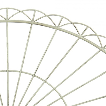 Banca de gradina, verde, din metal, aspect vintage - Img 3