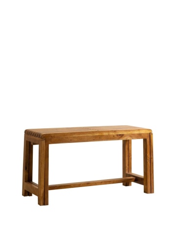 Bancă extensibilă din lemn de acacia, natur, 46 x 88–148 x 35 cm, „Extendable”