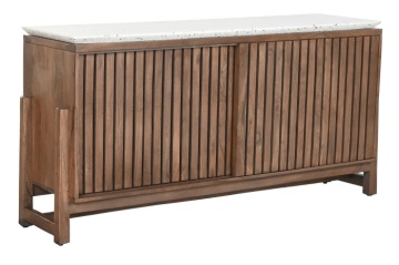 Bufet din lemn de acacia si marmura " Terrazo " - Img 2