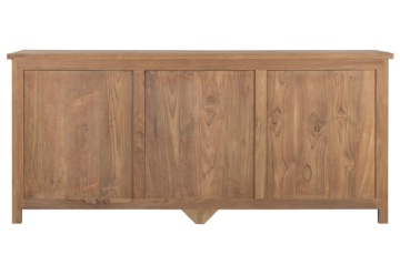 Bufet din lemn de tec si rattan " Boho Tec " - Img 4