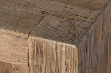 Bufet, natur, din lemn de pin reciclat, Rustique - Img 8