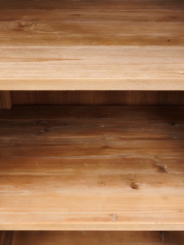 Cabinet din lemn masiv, 6 sertare, aspect rustic, Voltaire - Img 5