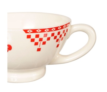 Cana cu model, 450 ml, Damier Red - Img 3