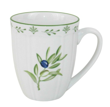 Cană stil Mediterraneean verde , din portelan , "Oliv" - Img 4