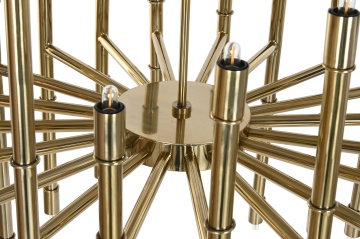 Candelabru din oțel, auriu, finisaj patinat, 158 x 74 cm, „Breteuil” - Img 5