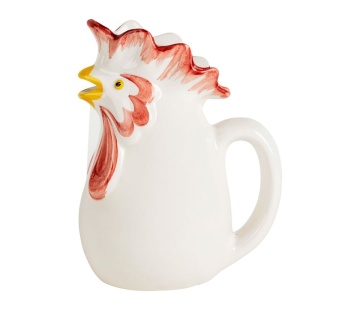 Carafă din ceramică pictata manual, 1.4 L, „Basse-Cour” - Img 1