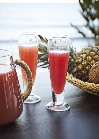 Carafă din sticlă cu mâner din bambus, D15×H17 cm, 2 L, „Bamboo Jug" - Img 2
