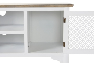 Comoda TV alba , din lemn de molid „Rustic Elegance” - Img 4