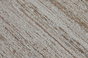 Covor din bumbac și iută țesut manual, antiderapant, bej natural, 160 x 230 cm, 1800 GSM, „Cotton Jute Carpet" - Img 3