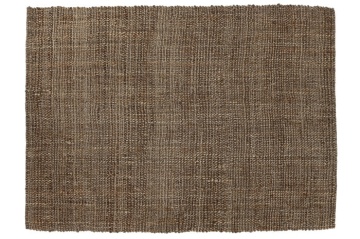 Covor din iută împletit manual, antiderapant, maro natural, 160 x 230 cm, 3000 GSM, „Jute Carpet" - Img 2