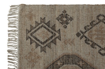 Covor kilim decorativ natural din iută și bumbac , "Kilim" - Img 4
