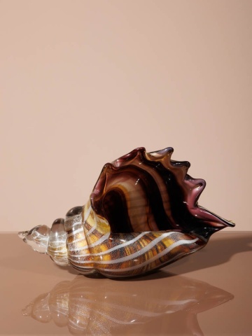 Decoratiune din sticla, in forma de scoica, Shell - Img 2