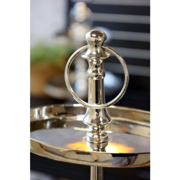 Etajeră din aluminiu cu 3 platouri ovale - Img 4