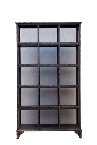 Etajera din metal, cu aspect vintage, Postal