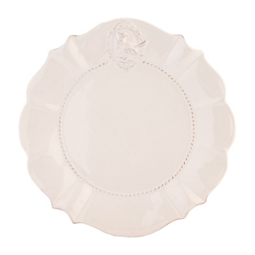 Farfurie alba, din ceramica, Ø21 cm, Crown