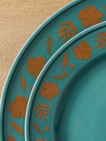 Farfurie din ceramica, D27cm, Flower - Img 4