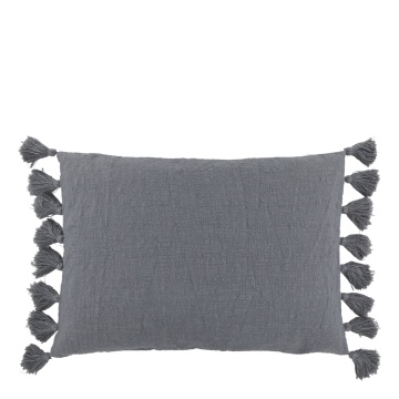 Fata de perna, din textil, cu ciucuri, 70x50 cm, Gea