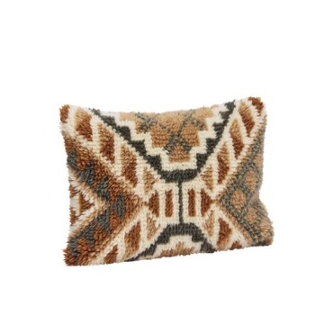 Față de pernă dreptunghiulară din lână țesută manual cu model kilim, 40×60 cm, „Dhara"