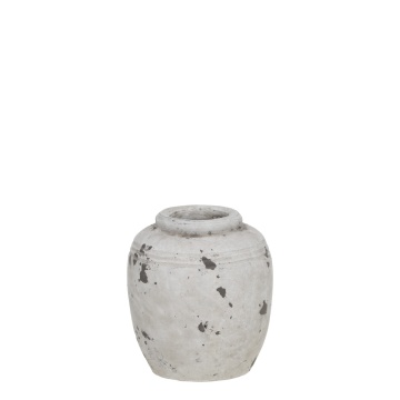 Ghiveci de plante din ceramica, cu aspect antichizat, Frejus H12,5 cm