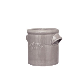 Ghiveci din ceramică glazurată manual 0,5L bej, „Brobacka" - Img 3