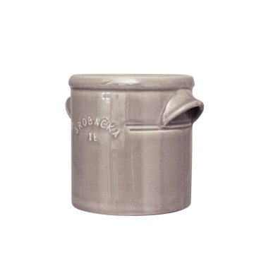 Ghiveci din ceramică glazurată manual 1L bej, „Brobacka" - Img 3