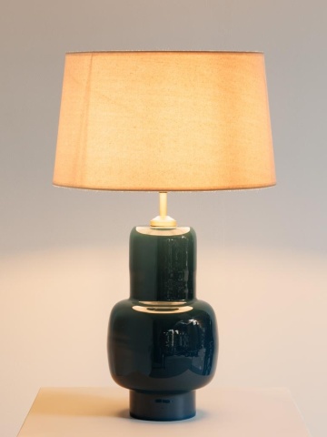 Lampa de masa, cu abajur din in, Minos - Img 4