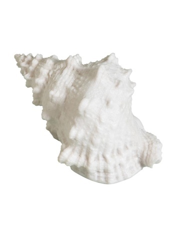 Lampa de masa in forma de melc , din rășină si pulbere de piatra, "Shell"
