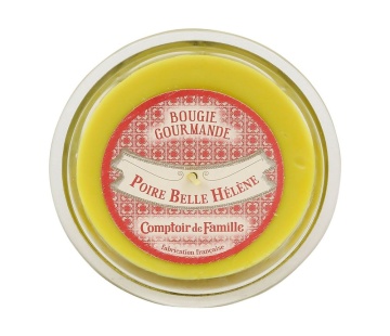 Lumânare parfumată în pahar de sticlă, D12xH8 cm, Poire Belle-Hélène – Bougie Gourmande - Img 2