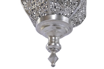 Lustră suspendată din metal, argintiu, 140 x 28 cm, „Loubressac” - Img 4