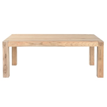 Masă de exterior din lemn de tec, finisaj natural, cu design durabil și rezistent la intemperii, „Elara”