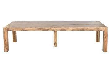 Masă dining din lemn masiv de tec, finisaj natural, 300 x 100 x 78 cm, „Balinese" - Img 2