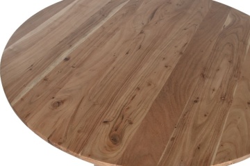 Masă rotundă dining din lemn de acacia, Ø115 cm, „Nayara” - Img 2