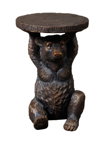 Măsuță laterală din polirasina, "Grizzly"