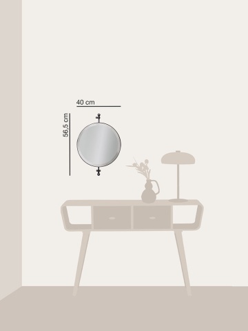 Oglinda de perete, pivotanta, din metal, Routing - Img 3