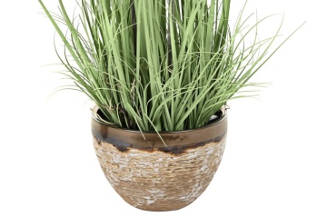 Plantă decorativă interior lila cu accente roz pal și verde din PVC cu structură din metal, "Liraya" - Img 5