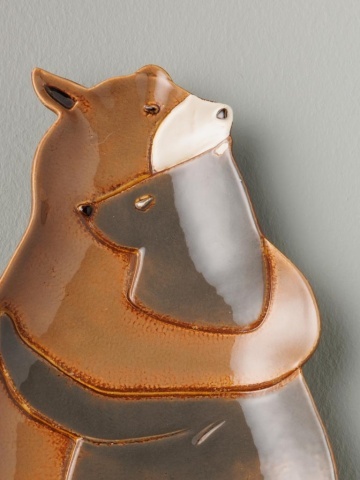 Platou din ceramica, forma de ursi, Lovebears - Img 4