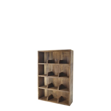 Raft din lemn masiv cu compartimente 61x40.5 cm Grimaud