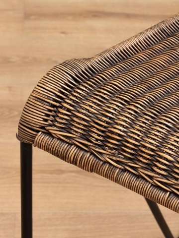 Scaun de bar din rattan " Veracruz " - Img 2