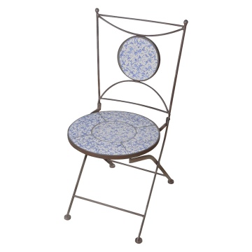 Scaun din ceramic cu aspect antichizat