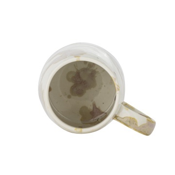 Set 4 căni din ceramică, multicolor, fond crem cu tonuri de roz prăfuit și maro deschis, glazură reactivă cu nuanțe unice, 10 x 9 cm, „Winnie” - Img 5