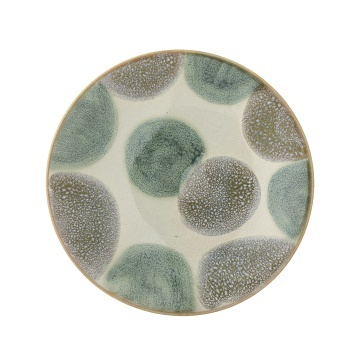 Set 4 farfurii din ceramică natur, pictate manual cu motive botanice, „Bethany", 20,5 x 4 cm (Copy 1) - Img 2
