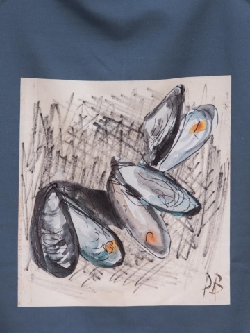 Sort de bucatarie, din material textil, Mussels - Img 3