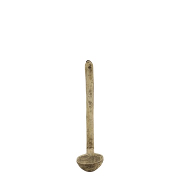 Suport de lumanare, din lemn reciclat, de perete, H37cm, Grimaud